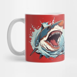 SHARK AND JAWS COLORED CARTOON STYLE, ARLONG Mug